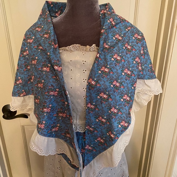 Vicky Vaughn junior vintage dress eyelet shawl - Picture 5 of 6